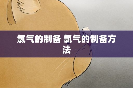 氯气的制备 氯气的制备方法