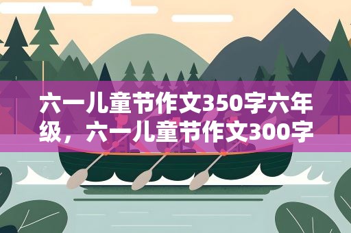 六一儿童节作文350字六年级，六一儿童节作文300字三年级