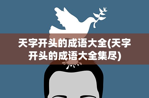 天字开头的成语大全(天字开头的成语大全集尽)