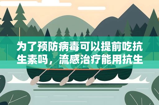 为了预防病毒可以提前吃抗生素吗，流感治疗能用抗生素吗