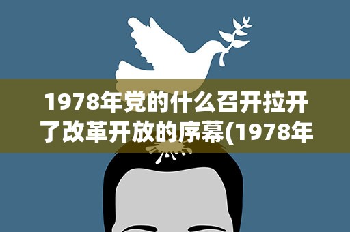 1978年党的什么召开拉开了改革开放的序幕(1978年党的什么大召开拉开了改革开放的序幕)