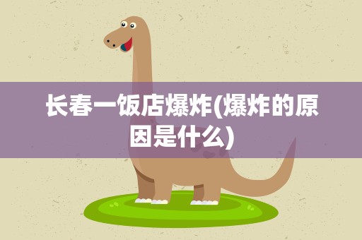 长春一饭店爆炸(爆炸的原因是什么)