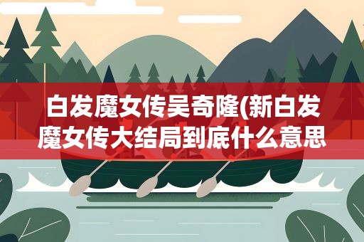 白发魔女传吴奇隆(新白发魔女传大结局到底什么意思)