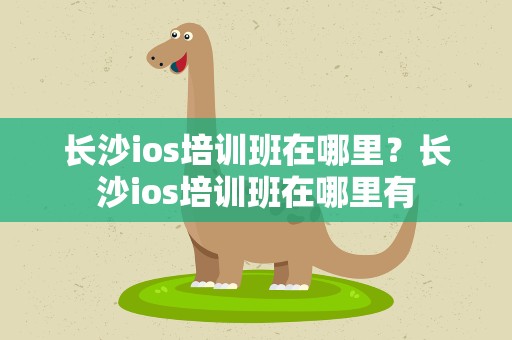 长沙ios培训班在哪里？长沙ios培训班在哪里有