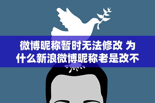 微博昵称暂时无法修改 为什么新浪微博昵称老是改不了,或者显示暂时无法修改