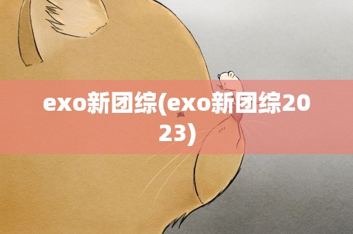 exo新团综(exo新团综2023)