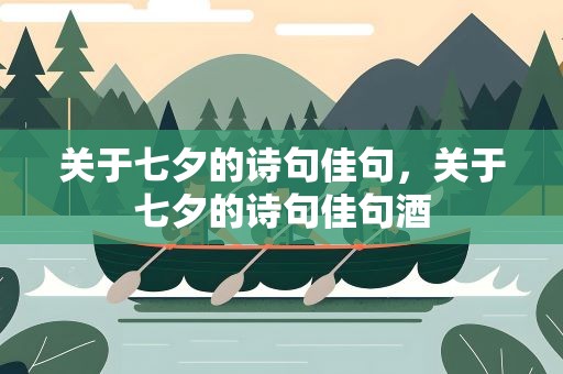 关于七夕的诗句佳句，关于七夕的诗句佳句酒
