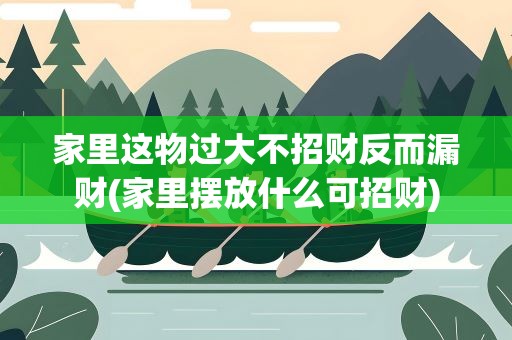 家里这物过大不招财反而漏财(家里摆放什么可招财)