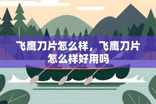 飞鹰刀片怎么样，飞鹰刀片怎么样好用吗