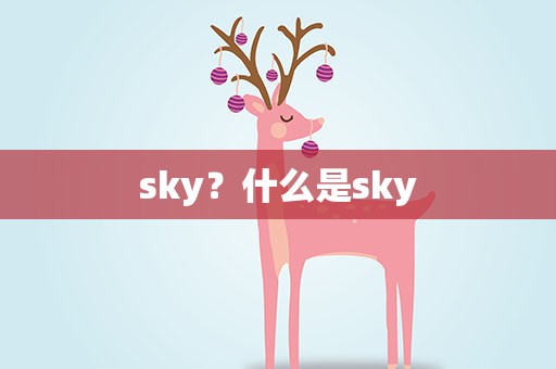 sky？什么是sky