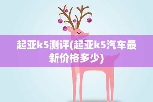 起亚k5测评(起亚k5汽车最新价格多少)
