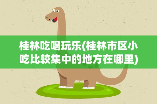 桂林吃喝玩乐(桂林市区小吃比较集中的地方在哪里)