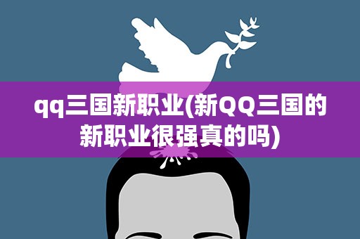 qq三国新职业(新QQ三国的新职业很强真的吗)