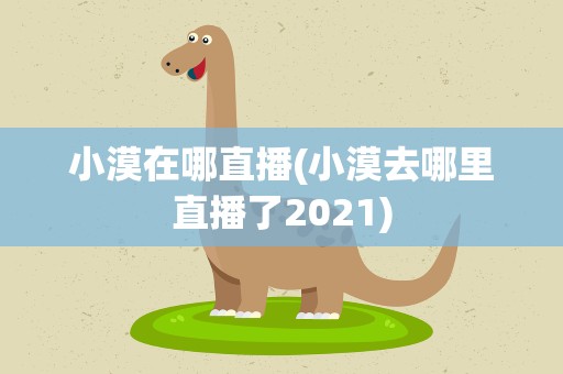 小漠在哪直播(小漠去哪里直播了2021)