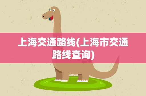 上海交通路线(上海市交通路线查询)