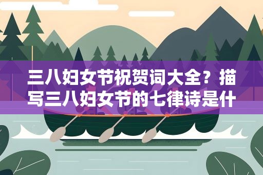 三八妇女节祝贺词大全？描写三八妇女节的七律诗是什么