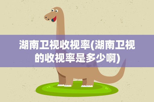湖南卫视收视率(湖南卫视的收视率是多少啊)