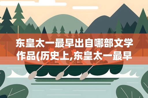 东皇太一最早出自哪部文学作品(历史上,东皇太一最早出自以下哪部文学作品)