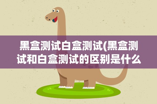 黑盒测试白盒测试(黑盒测试和白盒测试的区别是什么)