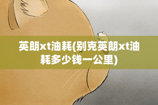 英朗xt油耗(别克英朗xt油耗多少钱一公里)
