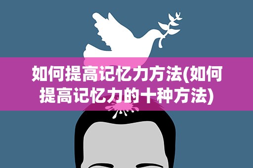 如何提高记忆力方法(如何提高记忆力的十种方法)