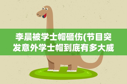 李晨被学士帽砸伤(节目突发意外学士帽到底有多大威力)