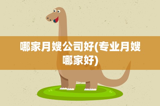 哪家月嫂公司好(专业月嫂哪家好)