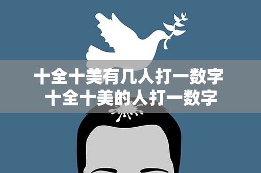 十全十美有几人打一数字 十全十美的人打一数字
