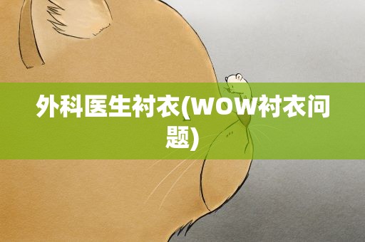 外科医生衬衣(WOW衬衣问题)