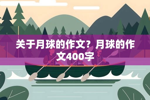 关于月球的作文？月球的作文400字