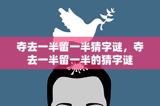 夺去一半留一半猜字谜，夺去一半留一半的猜字谜