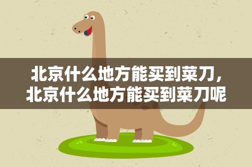 北京什么地方能买到菜刀，北京什么地方能买到菜刀呢