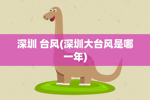 深圳 台风(深圳大台风是哪一年)