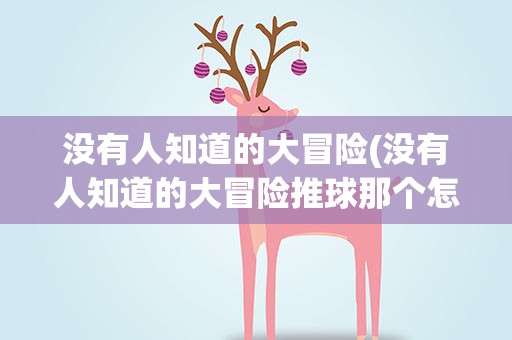 没有人知道的大冒险(没有人知道的大冒险推球那个怎么过)