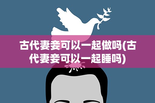 古代妻妾可以一起做吗(古代妻妾可以一起睡吗)