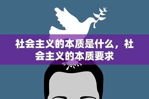社会主义的本质是什么，社会主义的本质要求