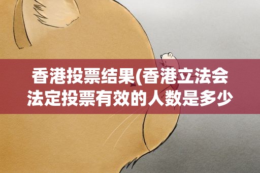 香港投票结果(香港立法会法定投票有效的人数是多少人)