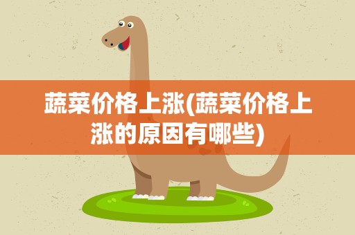 蔬菜价格上涨(蔬菜价格上涨的原因有哪些)