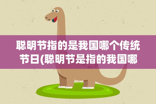 聪明节指的是我国哪个传统节日(聪明节是指的我国哪个传统节日)