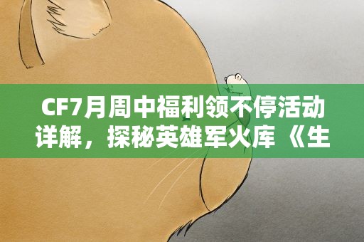 CF7月周中福利领不停活动详解，探秘英雄军火库 《生死狙击》暑期福利领不停