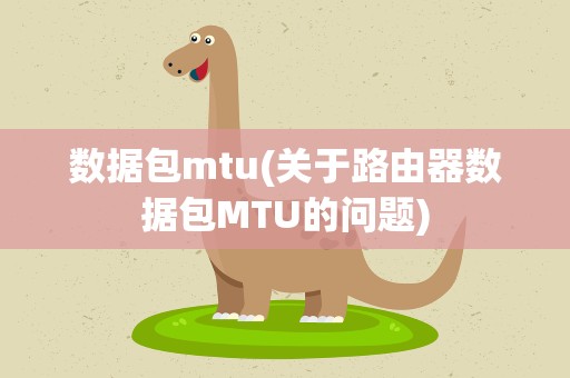 数据包mtu(关于路由器数据包MTU的问题)