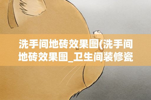 洗手间地砖效果图(洗手间地砖效果图_卫生间装修瓷砖展示图)