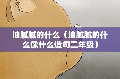 油腻腻的什么（油腻腻的什么像什么造句二年级）