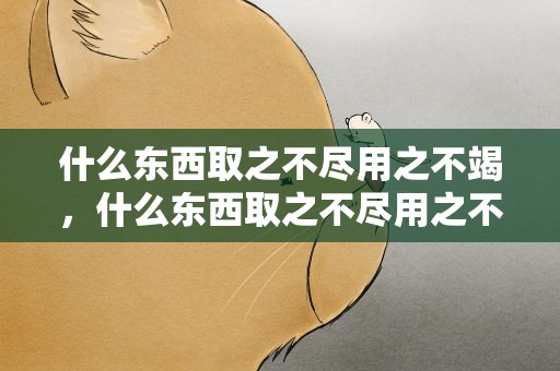 什么东西取之不尽用之不竭，什么东西取之不尽用之不完