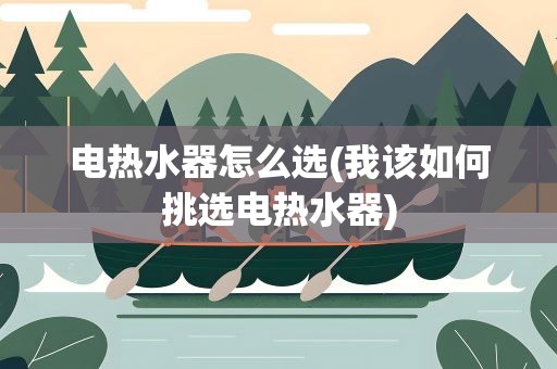 电热水器怎么选(我该如何挑选电热水器)