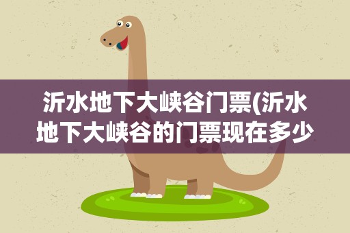 沂水地下大峡谷门票(沂水地下大峡谷的门票现在多少钱)