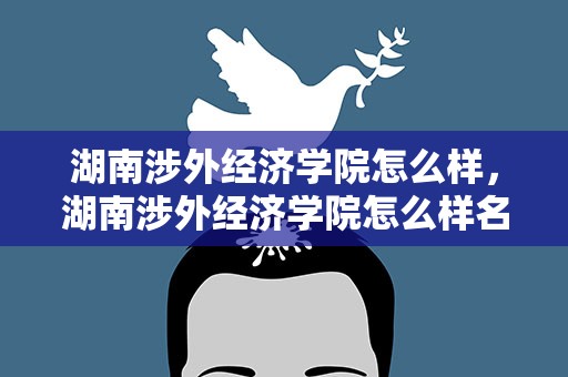 湖南涉外经济学院怎么样，湖南涉外经济学院怎么样名声