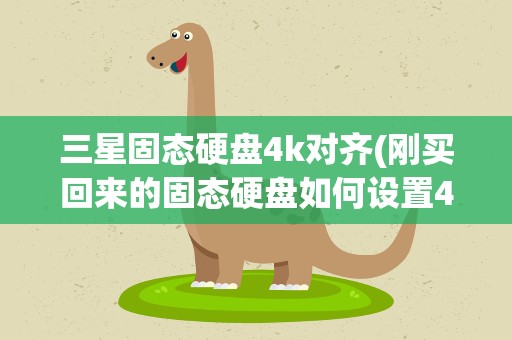 三星固态硬盘4k对齐(刚买回来的固态硬盘如何设置4k对齐)