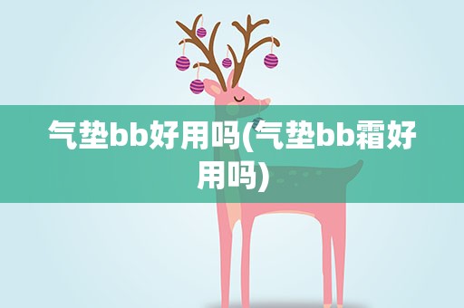 气垫bb好用吗(气垫bb霜好用吗)