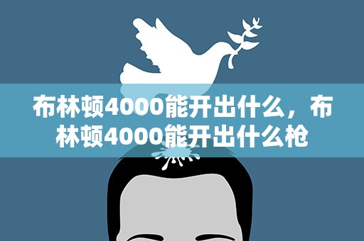布林顿4000能开出什么，布林顿4000能开出什么枪